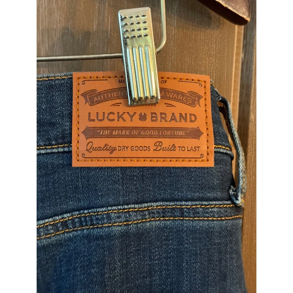 Lucky Brand Mens Dark Wash Straight Leg Jeans 36x34 Blue Denim NWT